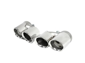 Fabspeed Deluxe Quad-Style Tips. Porsche 996 C4S (1999-2004) - 99611198103, 99611198203, 99611125260, 99611125160 - FS.POR.996.QDT4B, FS.POR.996.QDT4P